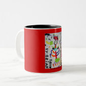 2 Couleurs Tasse surdimensionnée de Footzilla (Devant gauche)