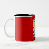 2 Couleurs Tasse surdimensionnée de Footzilla (Gauche)