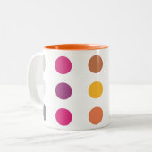 2 Couleurs Tasse tachetée (Devant gauche)