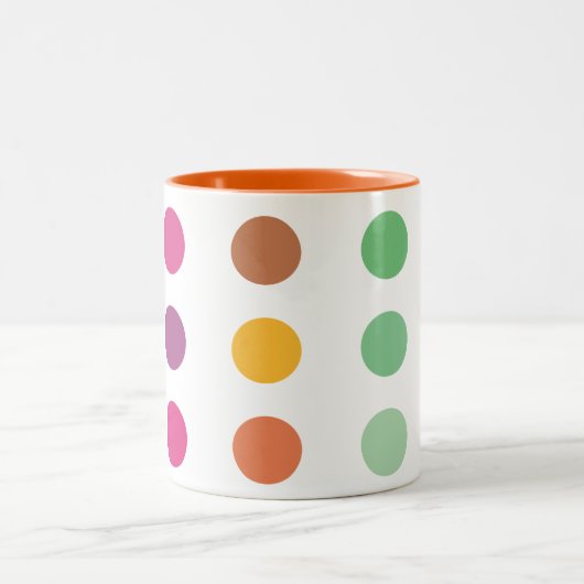 2 Couleurs Tasse tachetée (Centre)
