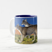 2 Couleurs Tasse tasmanienne de tigre (Devant gauche)