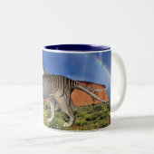 2 Couleurs Tasse tasmanienne de tigre (Devant droit)