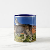 2 Couleurs Tasse tasmanienne de tigre (Centre)