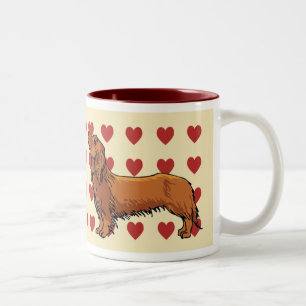 2 Couleurs Tasse - teckels d'amour d'I