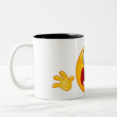 2 Couleurs tasse terrifiée d'emoji (Gauche)