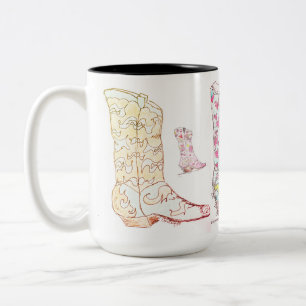 2 Couleurs Tasse tes talons tasse de café