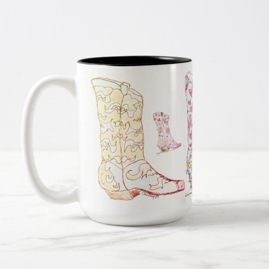 2 Couleurs Tasse tes talons tasse de café (Gauche)