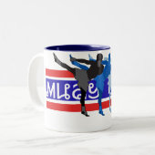 2 Couleurs Tasse thaïlandaise de Muay (Devant gauche)