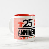 2 Couleurs TASSE THÈME 25e anniversaire (Devant gauche)