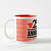 2 Couleurs TASSE THÈME 25e anniversaire (Gauche)