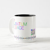 2 Couleurs Tasse @TheQuantumAge Café (Devant gauche)