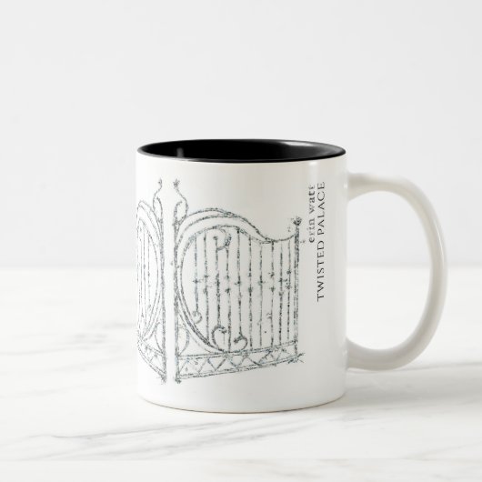 2 Couleurs Tasse tordue de palais avec la citation (Droit)