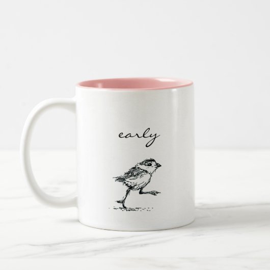 2 Couleurs Tasse tôt d'oiseau (Gauche)