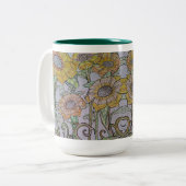 2 Couleurs Tasse Tournesol (Devant gauche)