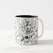 2 Couleurs Tasse Toutes Les Chattes (Devant droit)