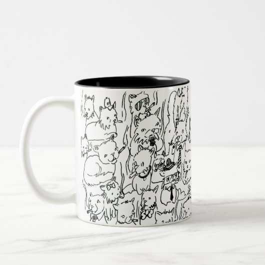 2 Couleurs Tasse Toutes Les Chattes (Gauche)