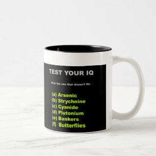 2 Couleurs Tasse toxique de banquiers