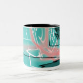 2 Couleurs Tasse Traction Abstraite (Centre)