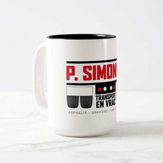 2 Couleurs Tasse Transport (Devant gauche)