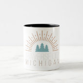 2 COULEURS TASSE TRANSVERSALE DU MICHIGAN DE VILLE (Centre)