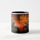 2 Couleurs Tasse triple de moto (Centre)