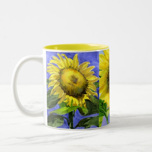 2 Couleurs Tasse triple de tournesol (Gauche)