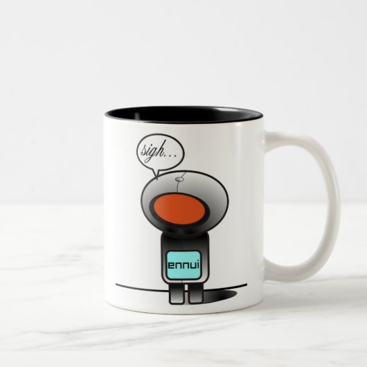 2 Couleurs tasse triste de bot (Droit)
