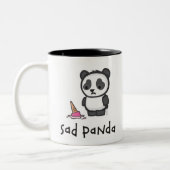 2 Couleurs Tasse triste de panda (Gauche)
