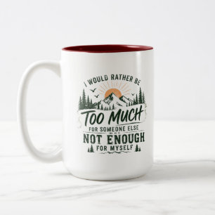 2 Couleurs Tasse « Trop pour toi »