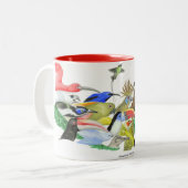 2 Couleurs Tasse tropicale de nation (Devant gauche)