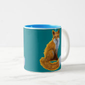 2 Couleurs Tasse turquoise de Fox (Devant droit)
