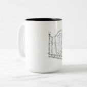 2 Couleurs Tasse unilatérale tordue de palais (Devant gauche)