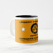2 Couleurs Tasse urgente de 2-Ton de COMMANDANT FURY de (Devant gauche)