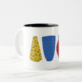 2 Couleurs Tasse Vases Égyptiens Modernes (Devant gauche)