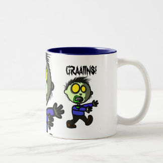 2 Couleurs Tasse végétalienne de zombi