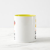 2 Couleurs Tasse végétarienne de poussin (Centre)