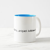 2 Couleurs Tasse Verseau Espagnol Mignon (Devant droit)