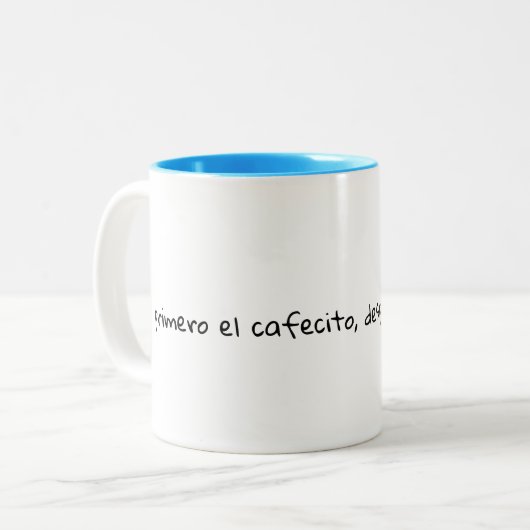 2 Couleurs Tasse Verseau Espagnol Mignon (Devant gauche)