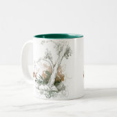 2 Couleurs Tasse verte d'arbre de l'Iowa (Devant gauche)