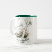 2 Couleurs Tasse verte d'arbre de l'Orégon (Devant gauche)