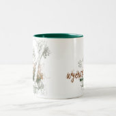 2 Couleurs Tasse verte d'arbre du Wyoming (Centre)