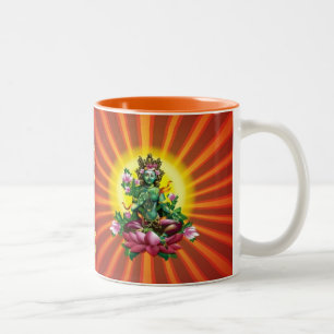 2 Couleurs Tasse verte de Ārya Tārā Bouddha