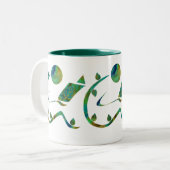 2 Couleurs Tasse verte de lecteur (Devant gauche)