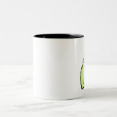 2 Couleurs Tasse verte de monstre (Centre)