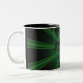 2 Couleurs Tasse verte verte de motif de dragon (Gauche)