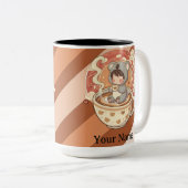 2 Couleurs Tasse vibrante à deux tons Kawaii Chibi Koala (Devant droit)