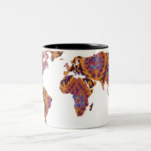 2 Couleurs Tasse victorienne moderne de voyageur du monde de