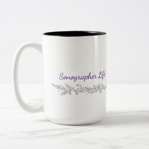2 Couleurs Tasse Vie de Sonographe - Cadeau pour Technicien e