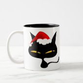 2 Couleurs Tasse vilaine de Kitty de Noël (Gauche)