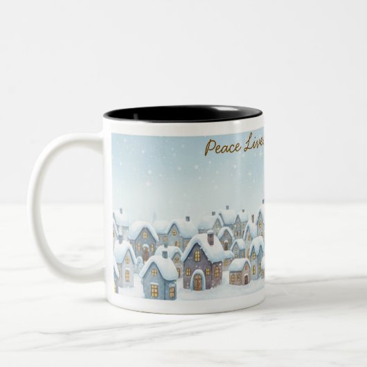 2 Couleurs Tasse Village d'Hiver (Gauche)